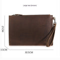 European And American Retro Crazy Horse Leather Men's Clutch - Zambeel