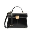Women's Leather Vachette Clasp Portable Shoulder Bag - Zambeel