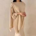 Women's Wool Slant Cape Scarf - Zambeel